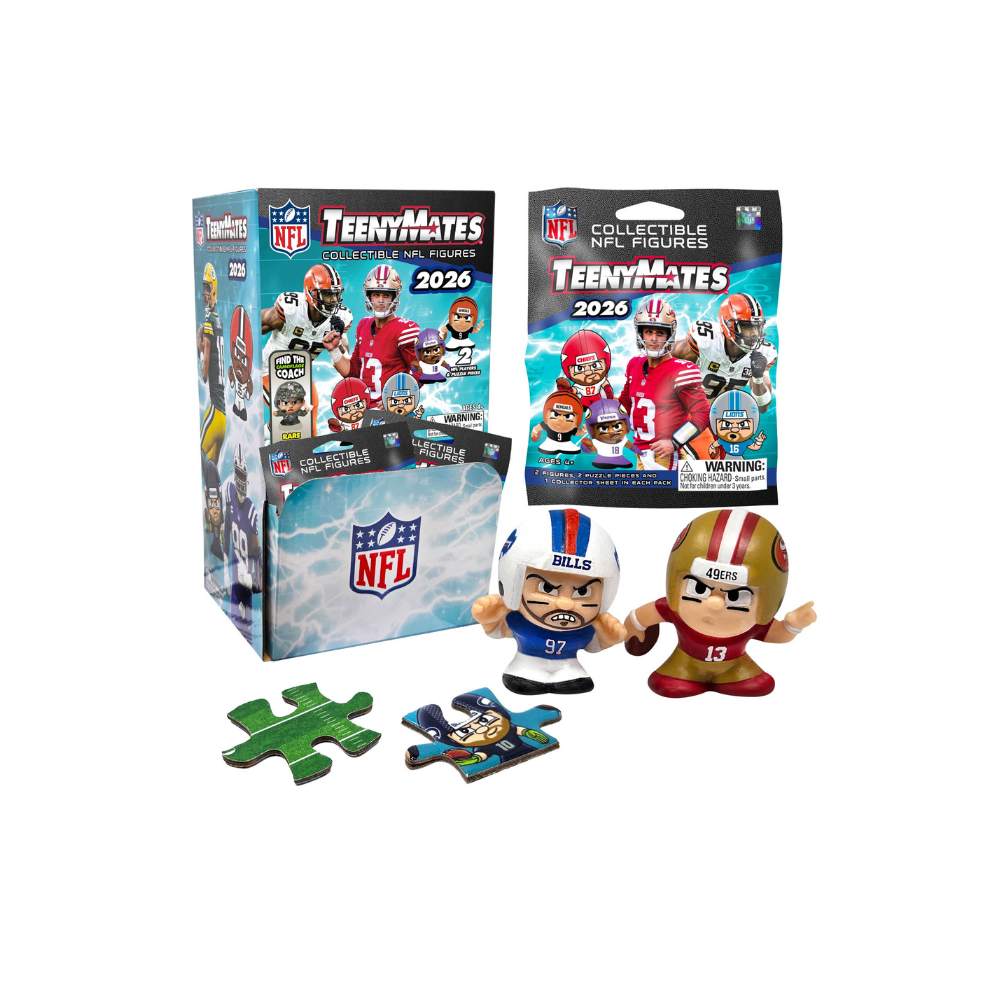 2026 NFL TeenyMates 32Ct. Gravity Feed Display Box
