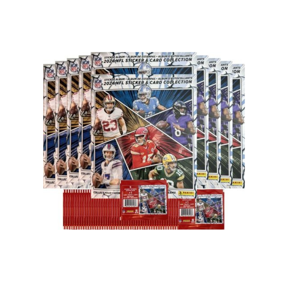 2024 Panini NFL Football 5 Stickers + 1 Card Pack