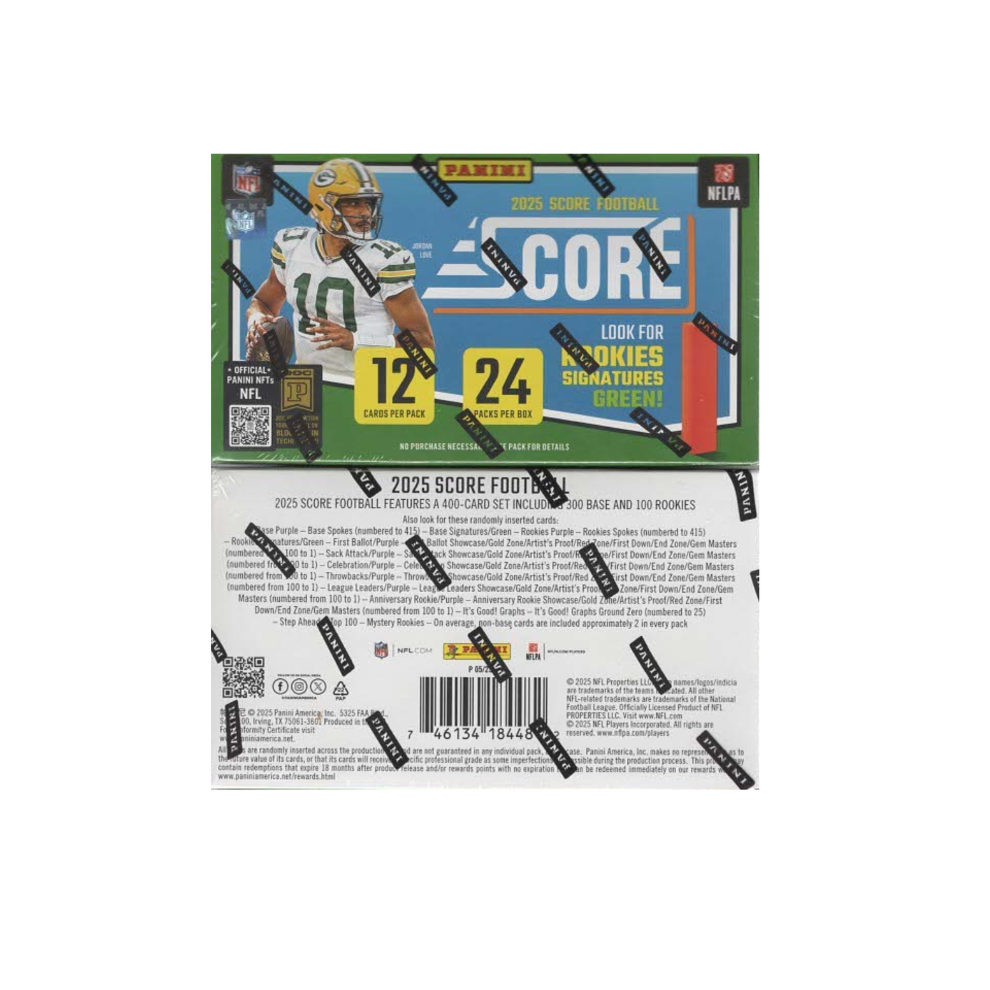 2025 Panini SCORE NFL Football 24pk Retail Display Box