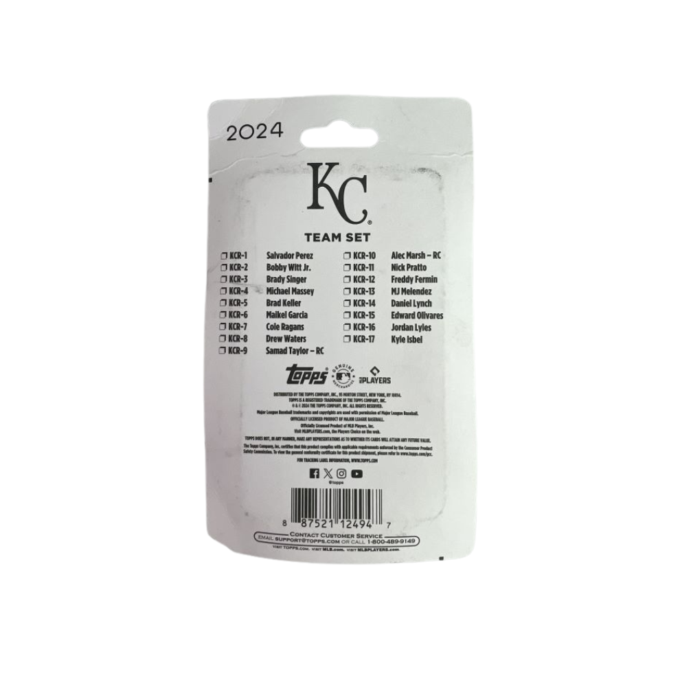 2024 Topps Kansas City Royals Mini Team Set MLB Baseball 17ct.