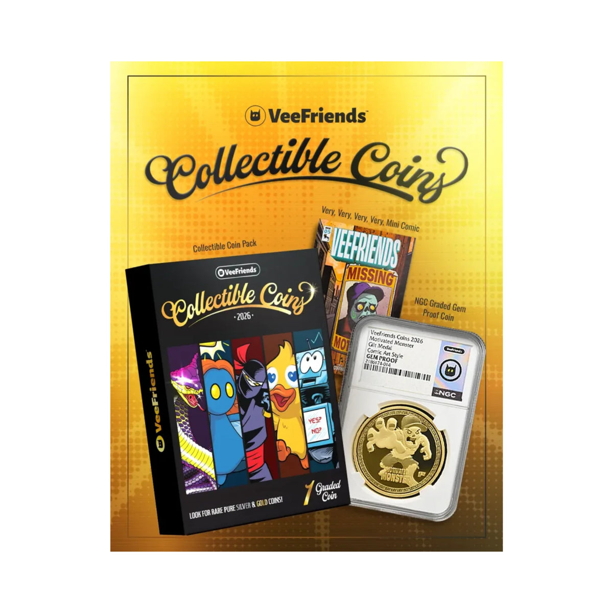 2026 VeeFriends Collectible Coin 1Ct. Pack