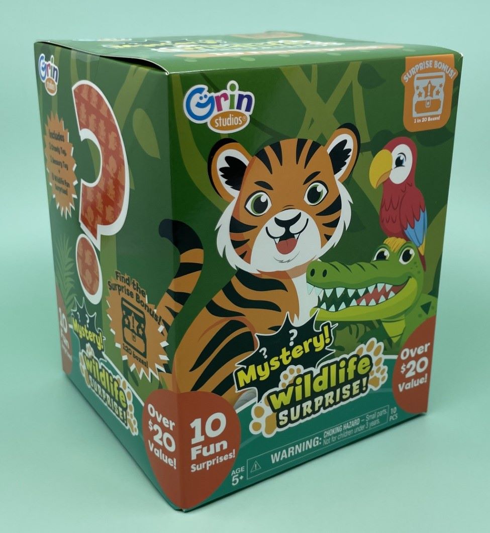 Grin Studios Wildlife Surprise Mystery Toy Box