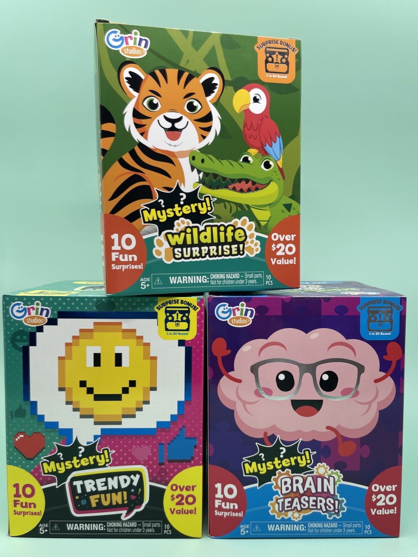 Grin Studios Wildlife Surprise Mystery Toy Box