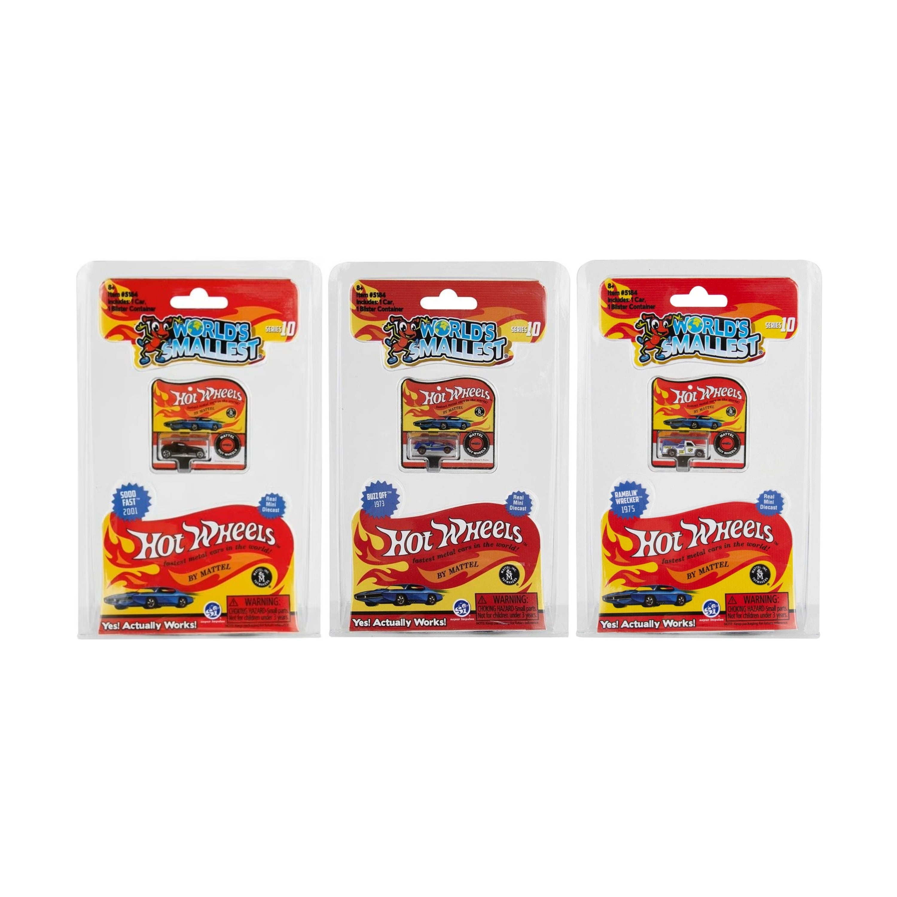 World's Smallest Hot Wheels Series 10 Complete Set
