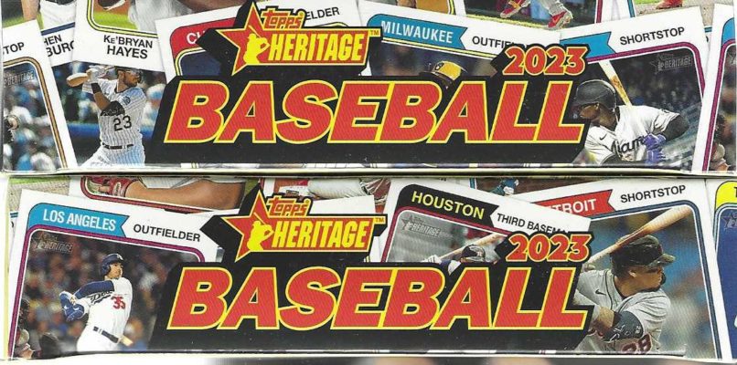 2023 Topps Heritage MLB Baseball Cards 35ct. Hanger Box
