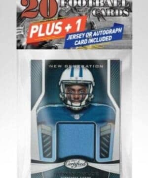 PMI NFL Football Bulk Packaged Trading Cards 20+1 CARD PACK, 12 PACK CASE
