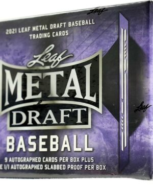 2021 Leaf Metal Draft Baseball 10 Ct. JUMBO HOBBY BOX