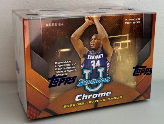 2022-23 Bowman Chrome University Basketball Blaster Box