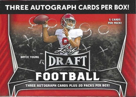 NFL 2023 Leaf Draft Football Trading Card Blaster Box