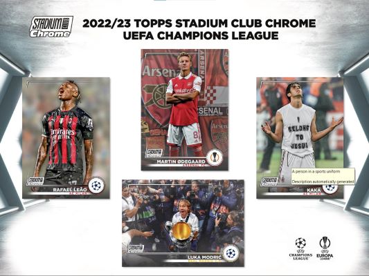 2022-23 Topps Stadium Club Chrome UEFA Soccer 50ct. GIANT BOX