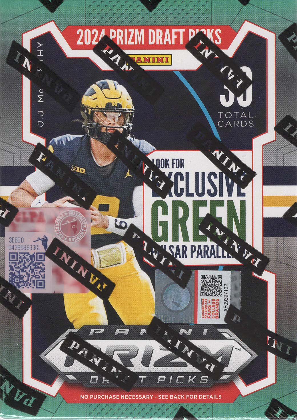 2024 Panini Prizm Draft Picks Collegiate Football 30ct. Blaster Box